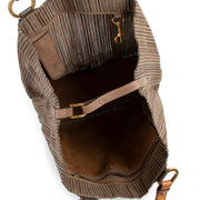 Delvaux Brown Toile De Cuir Shoulder Bag