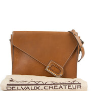 Shop safe online at Labellov in Antwerp this 100% authentic second hand Delvaux Brown Romeo Crossbody Bag