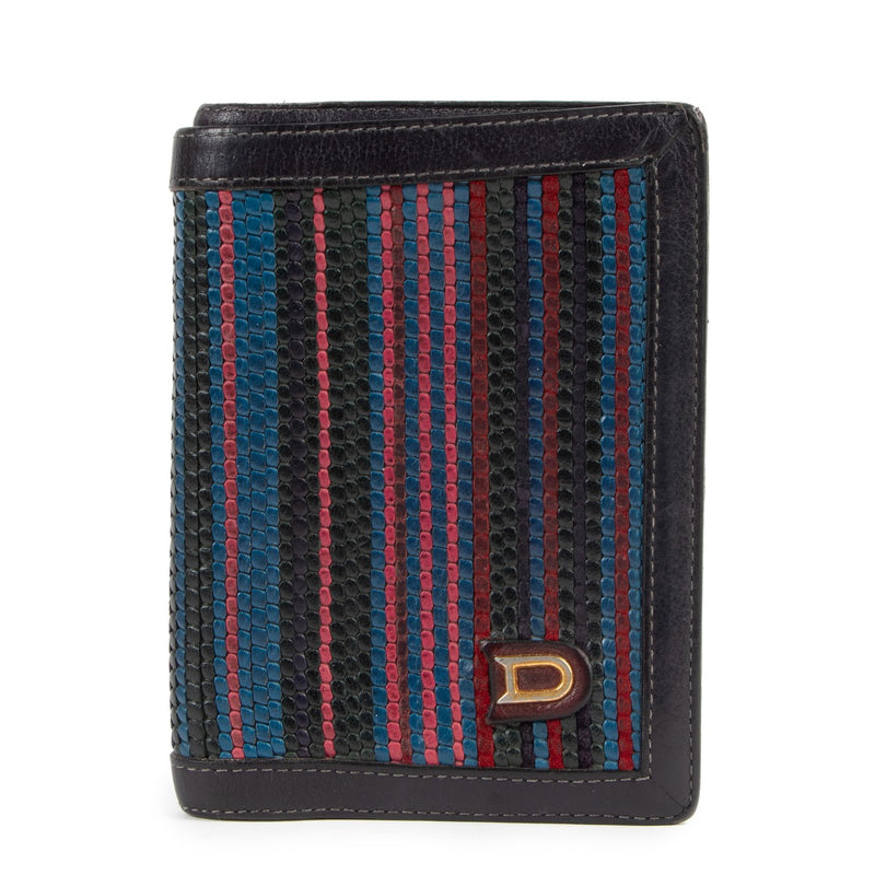 Shop safe online at Labellov in Antwerp this 100% authentic second hand Delvaux Multicolor Toile De Cuir Wallet