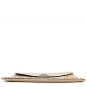 Shop safe online at Labellov in Antwerp this 100% authentic second hand Delvaux Multicolor Toile De Cuir Clutch