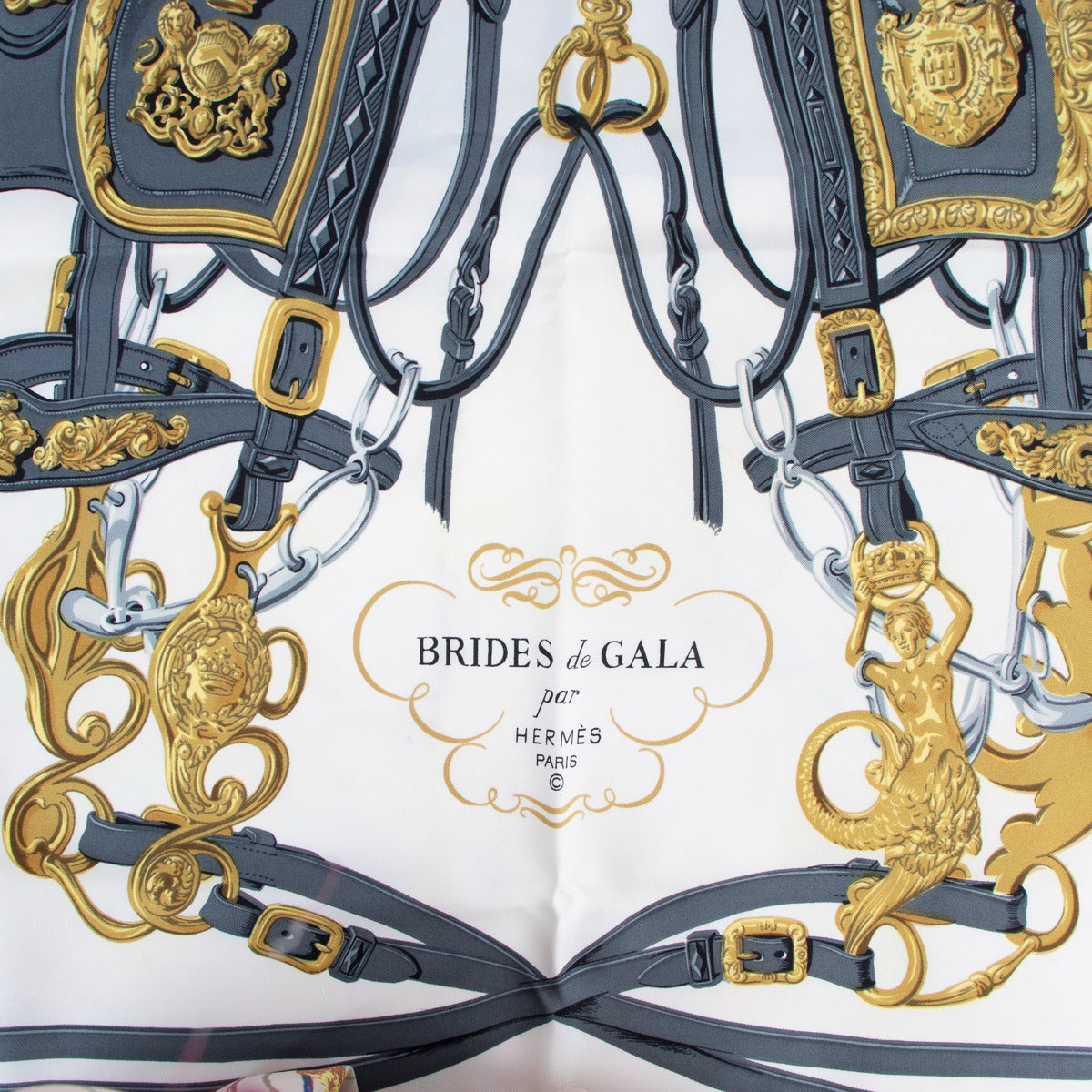 Hermès 'Brides de Gala' Carré 90 Silk Scarf