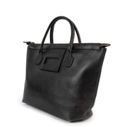 Delvaux Black Leather Vintage Tote Bag