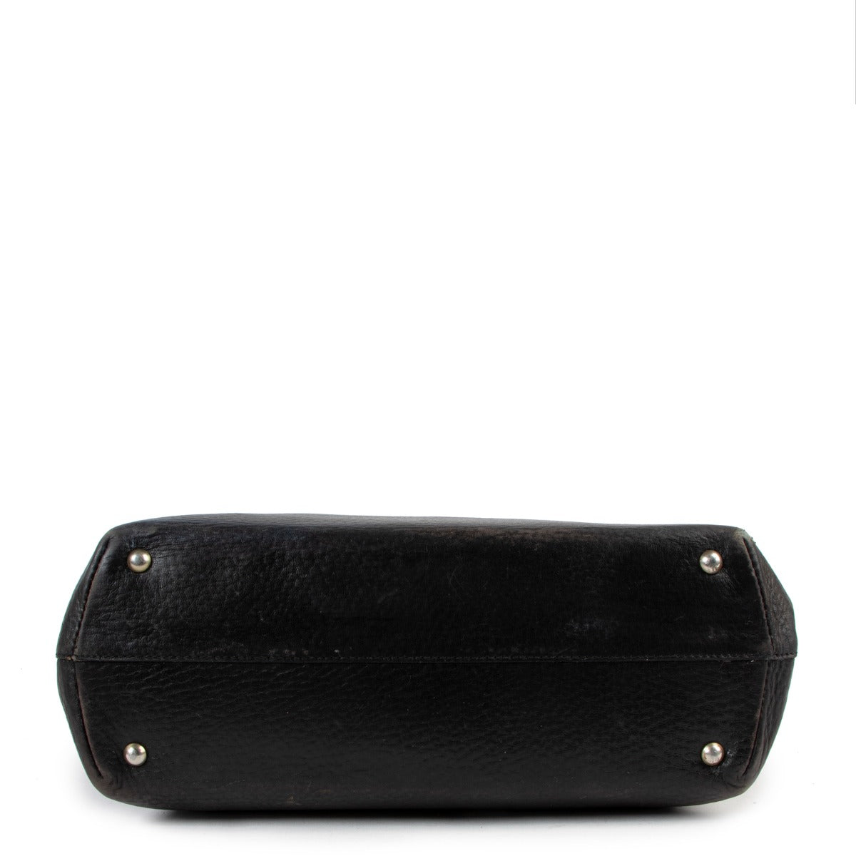 Delvaux Black Leather Vintage Tote Bag