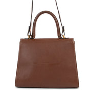 second hand authentic Delvaux Brillant MM Brown Leather Shoulder Bag at labellov