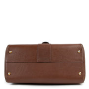 second hand authentic Delvaux Brillant MM Brown Leather Shoulder Bag at labellov