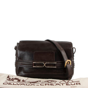 Buy authentic second hand Delvaux Brown Vintage Box Calf Shoulder bag in preloved condition at Labellov in Antwerp.
