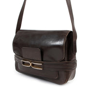 Buy authentic second hand Delvaux Brown Vintage Box Calf Shoulder bag in preloved condition at Labellov in Antwerp.