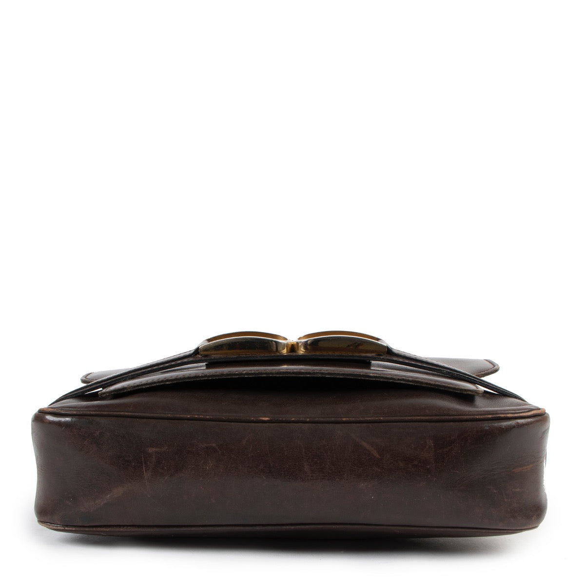 Buy authentic second hand Delvaux Brown Vintage Box Calf Shoulder bag in preloved condition at Labellov in Antwerp.