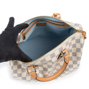Louis Vuitton Braided Speedy Bandoulière 30 Damier Azur Limited Edition