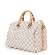 Louis Vuitton Braided Speedy Bandoulière 30 Damier Azur Limited Edition