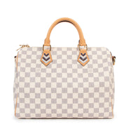 Louis Vuitton Braided Speedy Bandoulière 30 Damier Azur Limited Edition