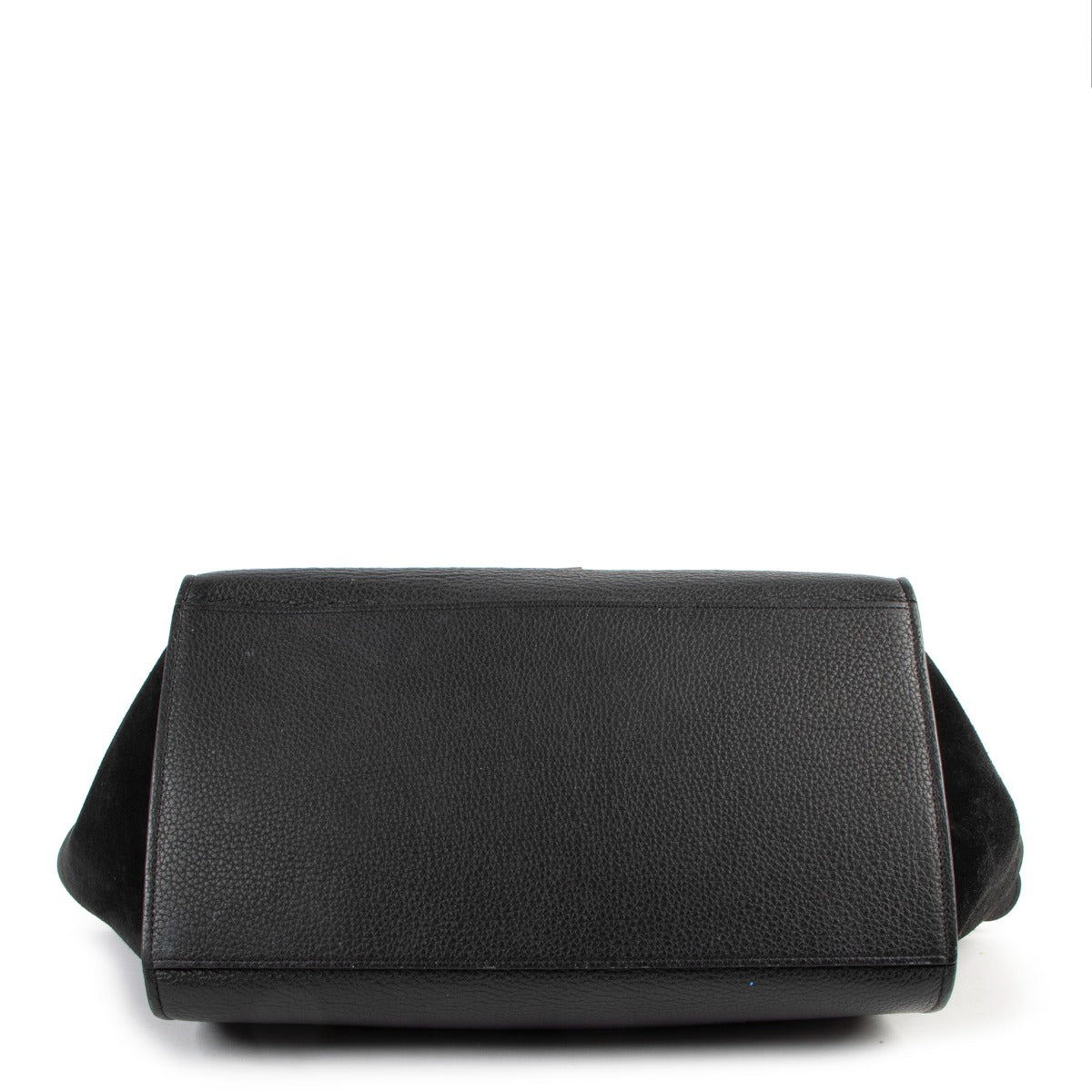 Authentic second hand Celine Black Calfskin&Suede Medium Trapeze Handbag at labellov.com