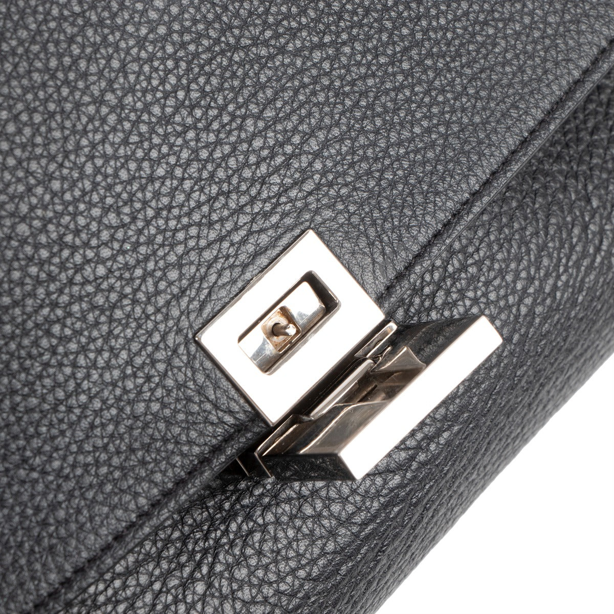 Authentic second hand Celine Black Calfskin&Suede Medium Trapeze Handbag at labellov.com