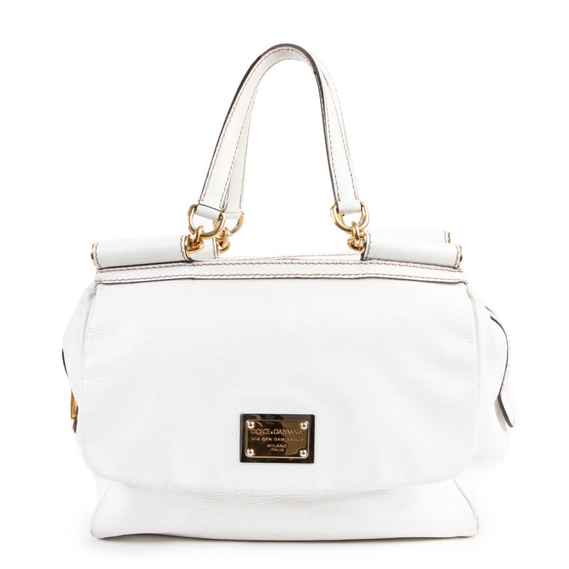 Buy authentic second hand Dolce & Gabbana White Shoulder bag in good condition at Labellov in Antwerp.