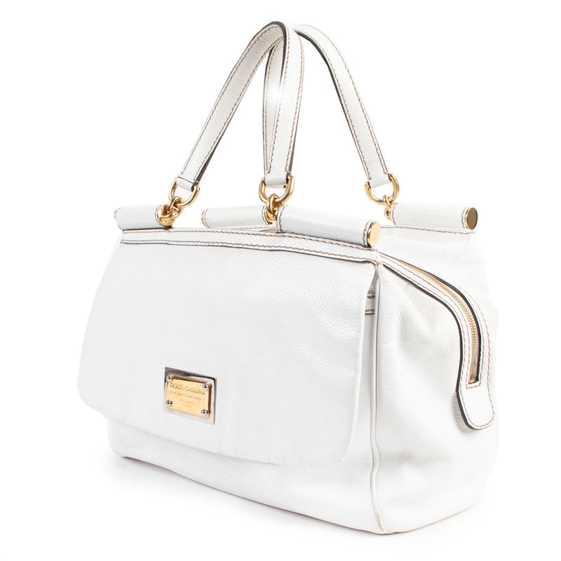 Buy authentic second hand Dolce & Gabbana White Shoulder bag in good condition at Labellov in Antwerp.