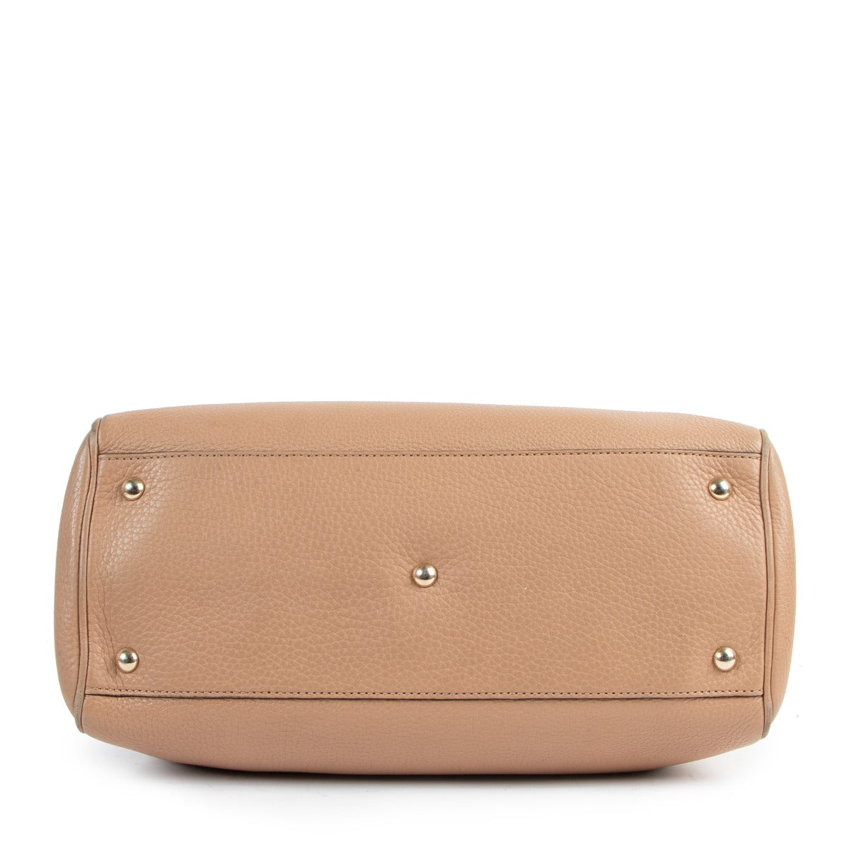 authentic second hand Gucci Dusty Pink Medium Bamboo Shopper Leather Tote Bag at labellov.com