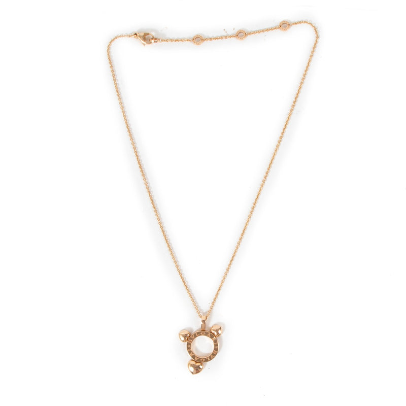 Bulgari Moving Heart Rose Gold Necklace