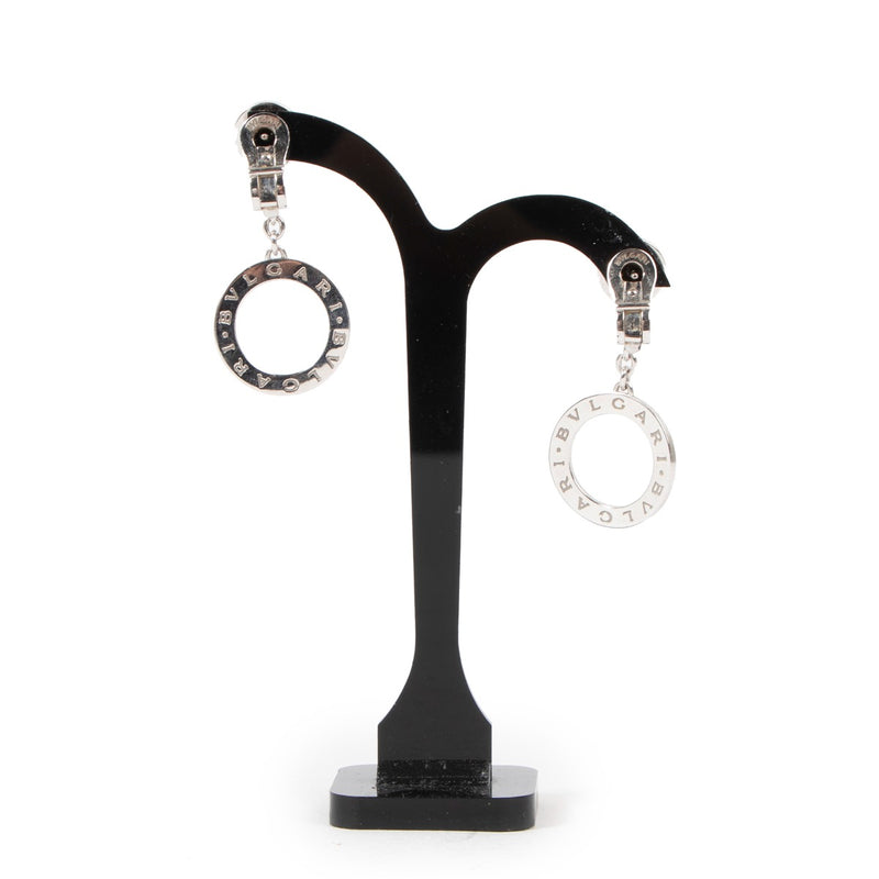 Bulgari Bvlgari Diamond White Gold Earrings