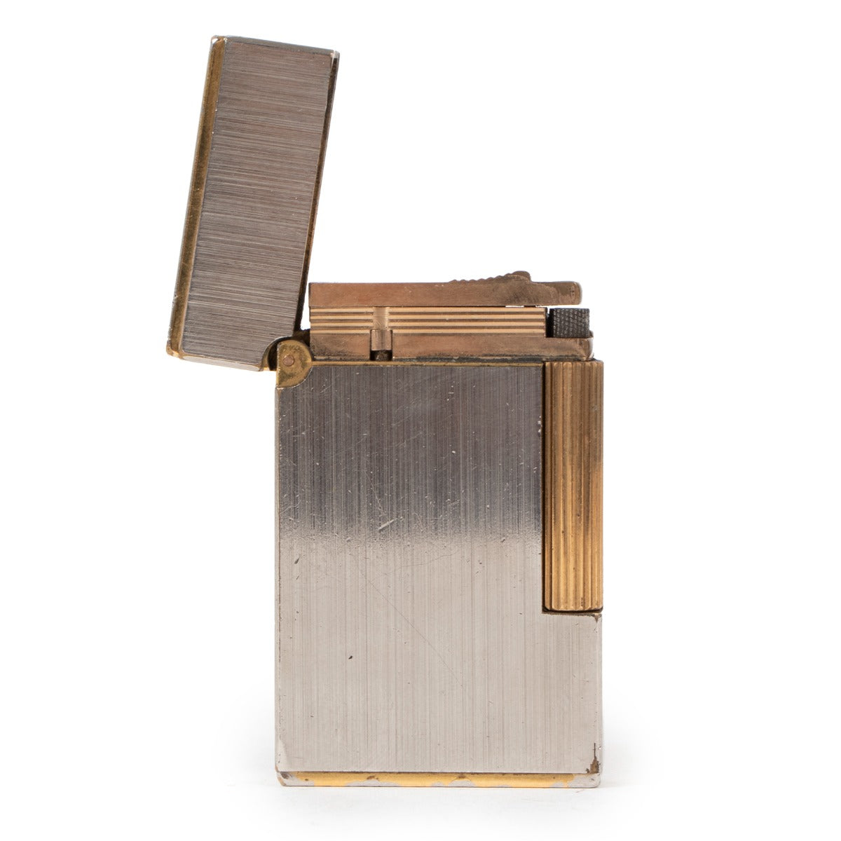 S.T. Dupont Ligne 2 Small Brushed Palladium/Gold Vintage Lighter