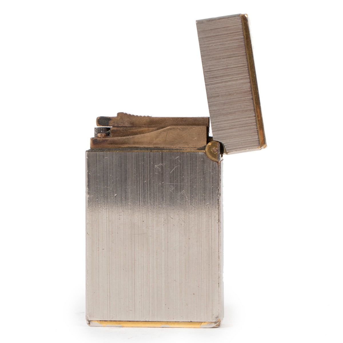 S.T. Dupont Ligne 2 Small Brushed Palladium/Gold Vintage Lighter