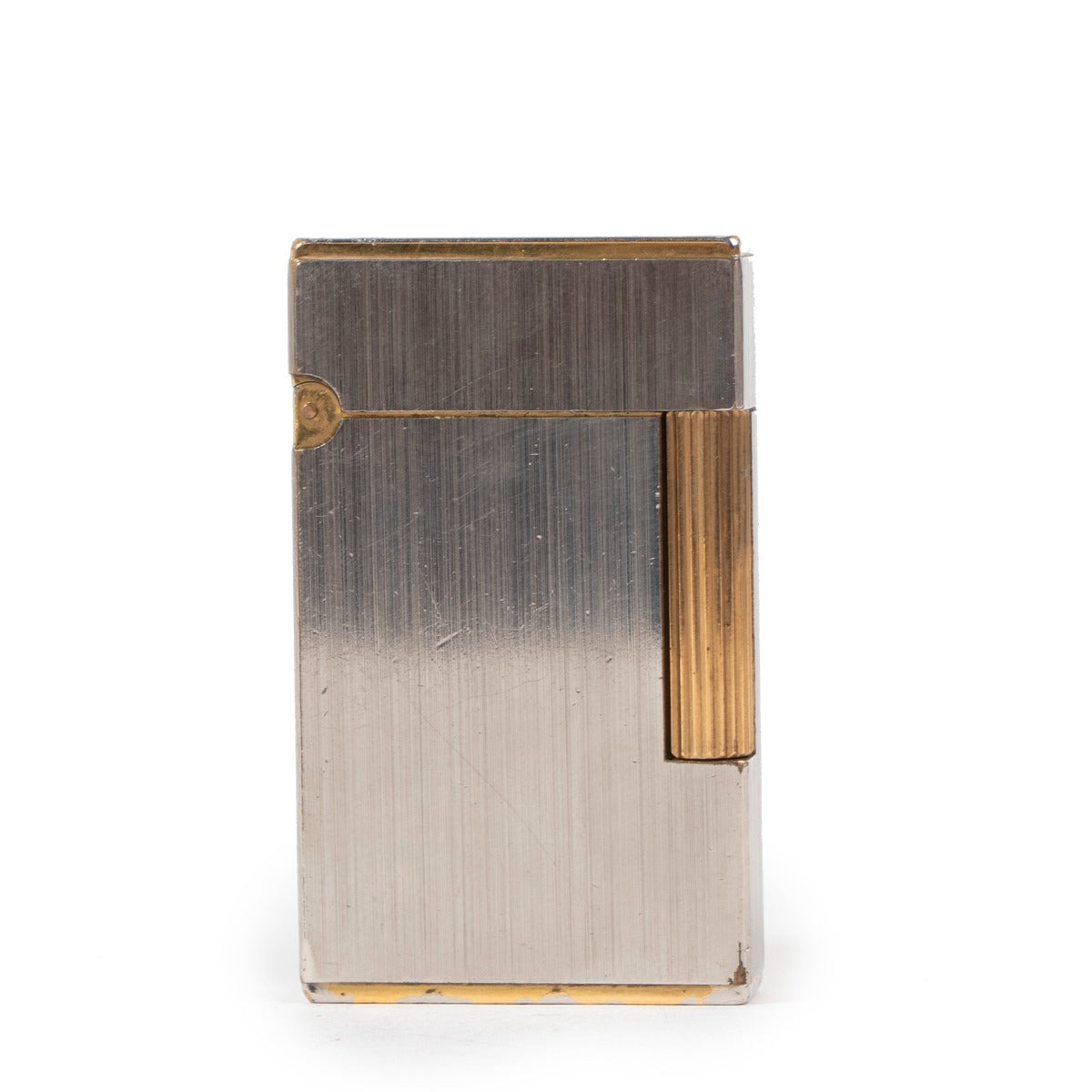 S.T. Dupont Ligne 2 Small Brushed Palladium/Gold Vintage Lighter