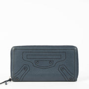 Shop this authentic Balenciaga Blue Blackout City Zipped Wallet pre-loved on Labellov.com