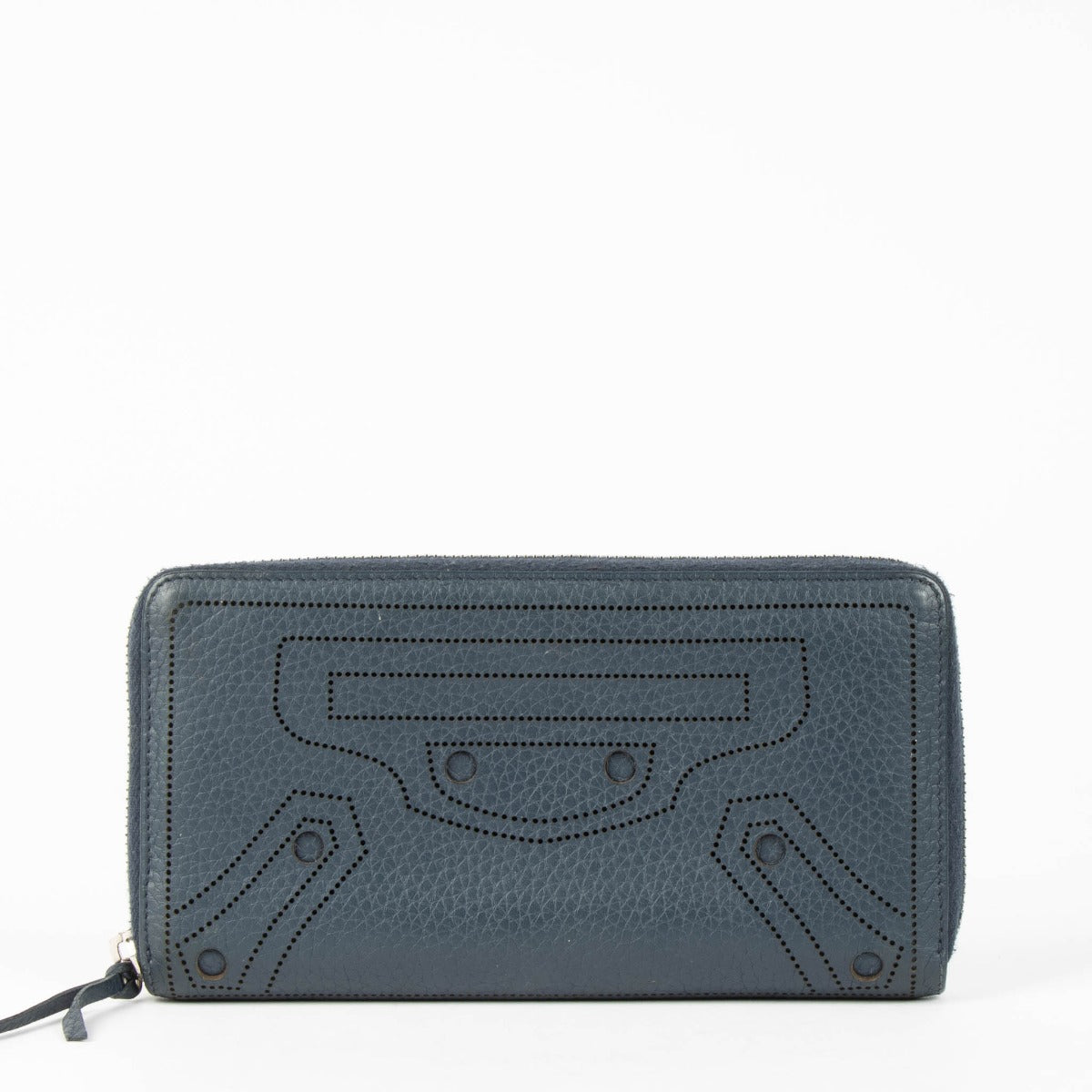 Shop this authentic Balenciaga Blue Blackout City Zipped Wallet pre-loved on Labellov.com