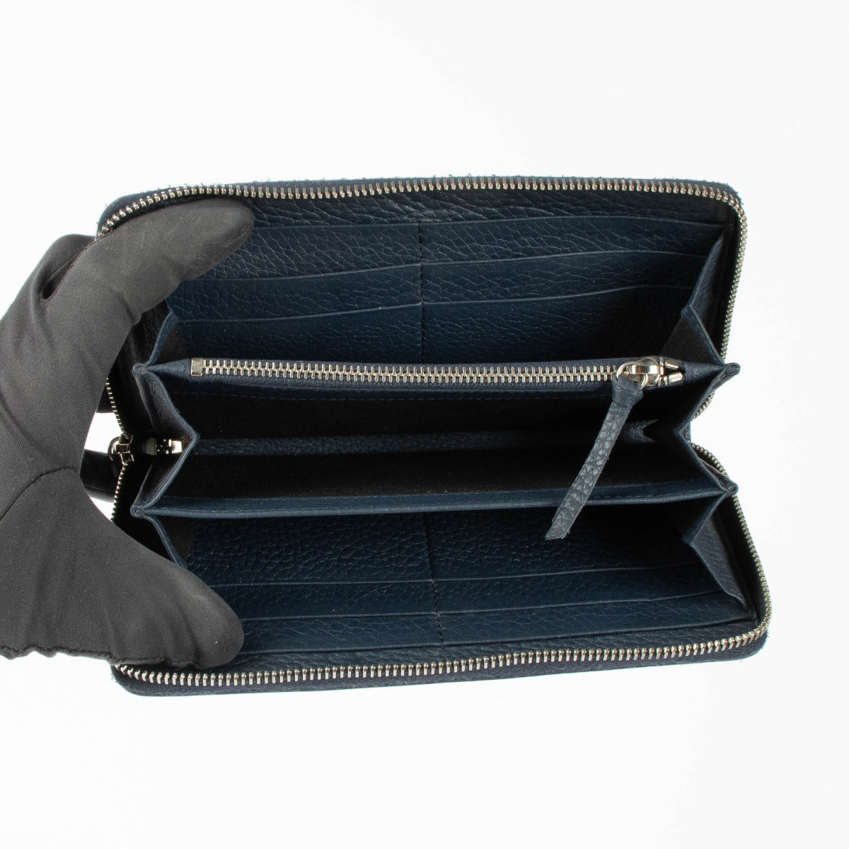 Shop this authentic Balenciaga Blue Blackout City Zipped Wallet pre-loved on Labellov.com
