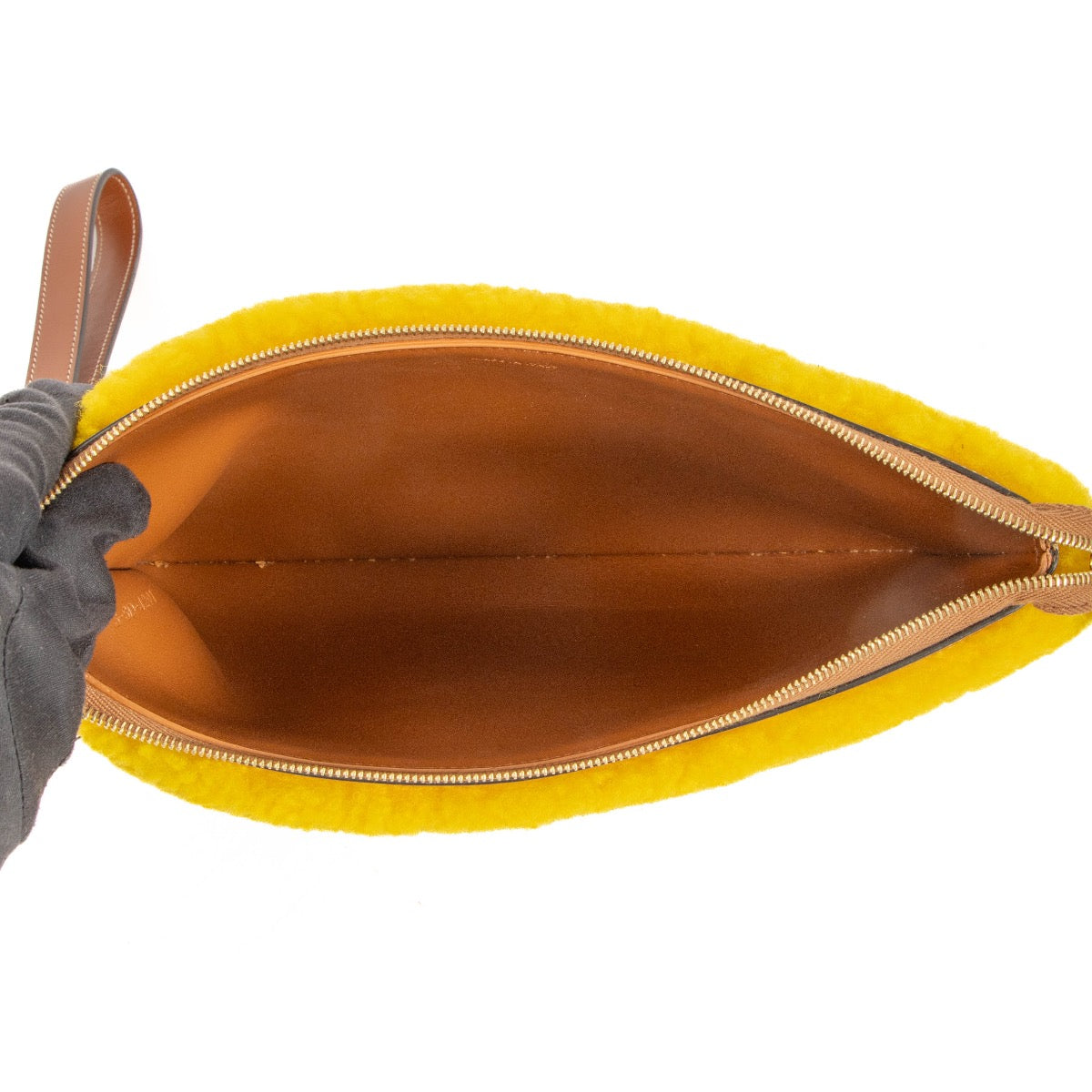 Celine Thriomphe Yellow Clutch