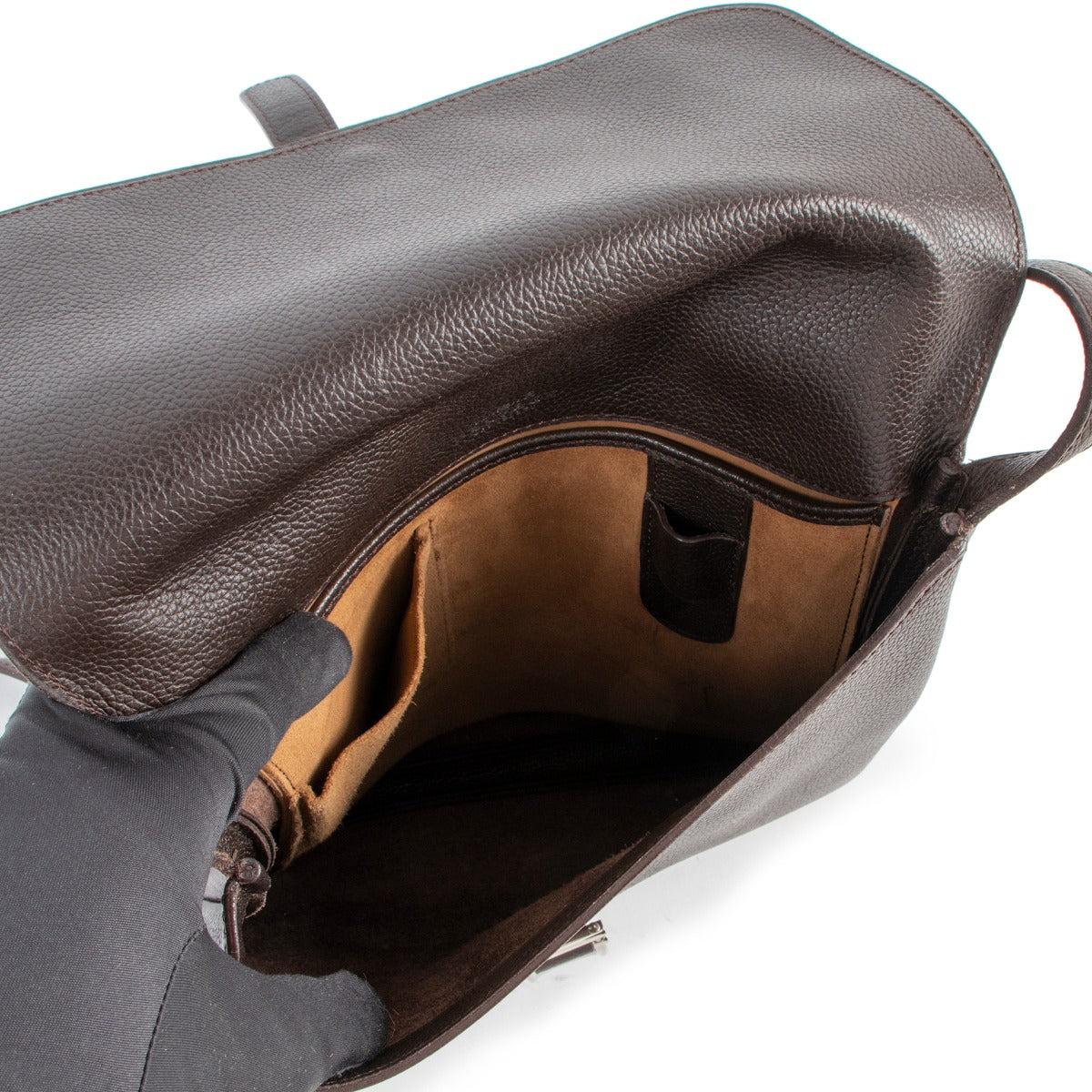 Delvaux Kot Café Bruine Crossbodytas