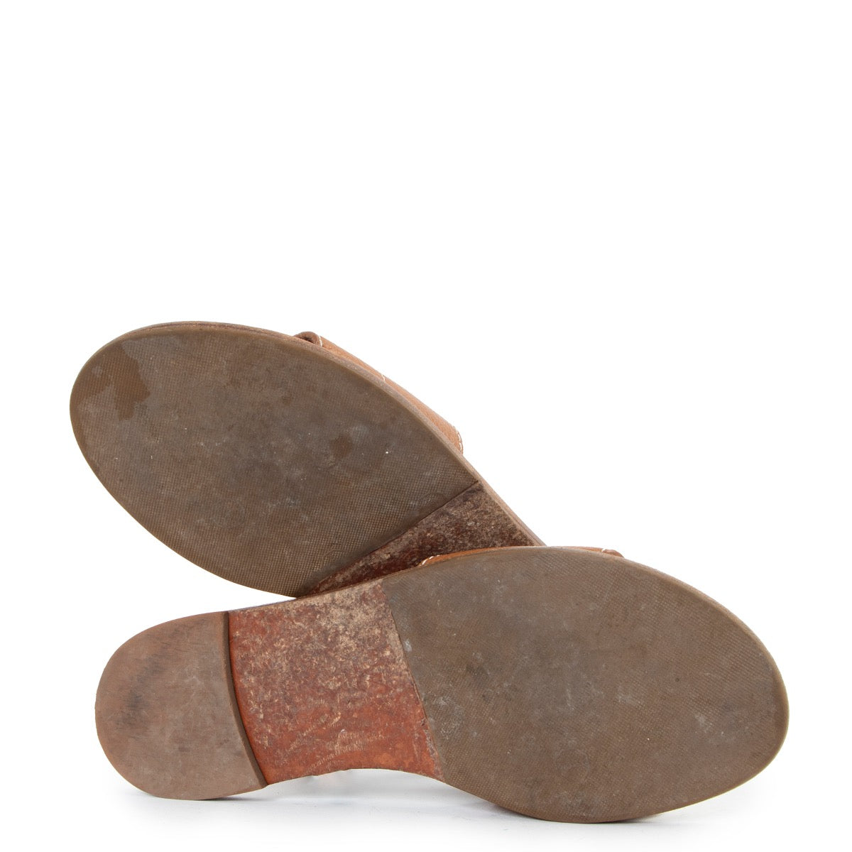 Shop safe online at Labellov in Antwerp this 100% authentic second hand Louis Vuitton Brown Lock It Flats - Size 38