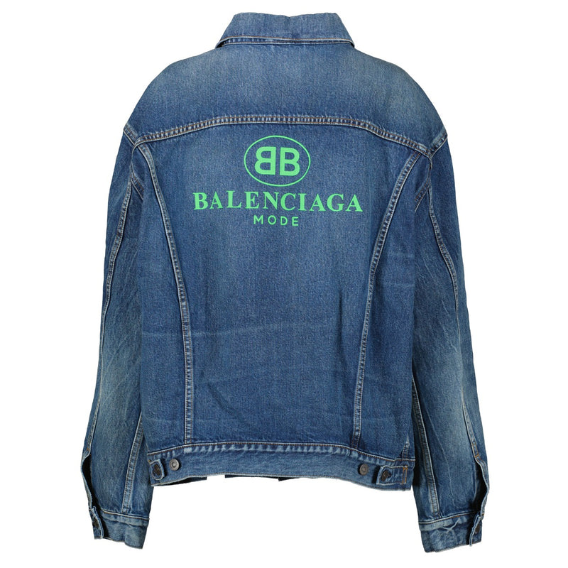 Buy authentic second hand Balenciaga Mode Back Logo Oversized Denim Jacket - Size FR36 in good condition at Labellov in Antwerp