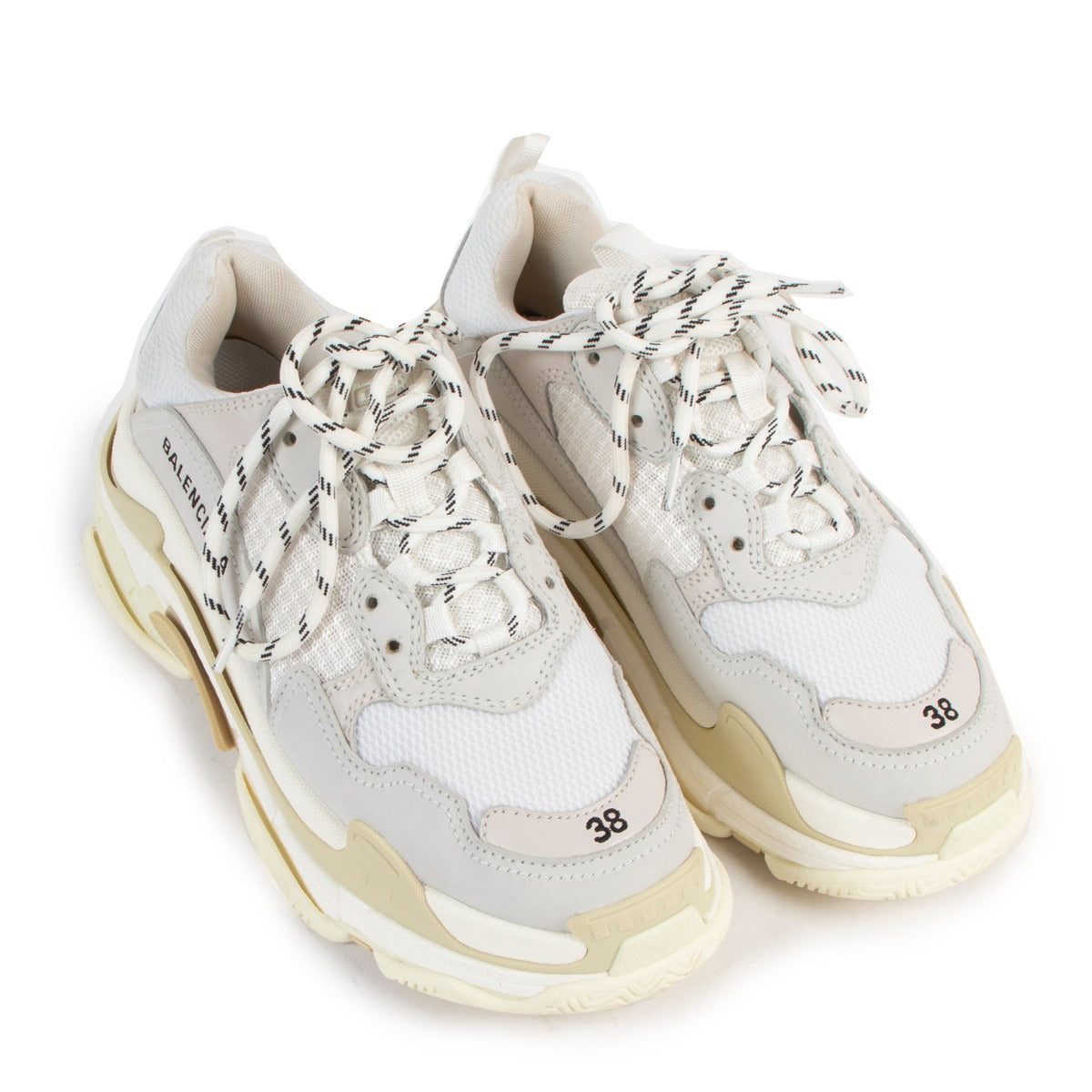 Balenciaga White Triple S Sneakers