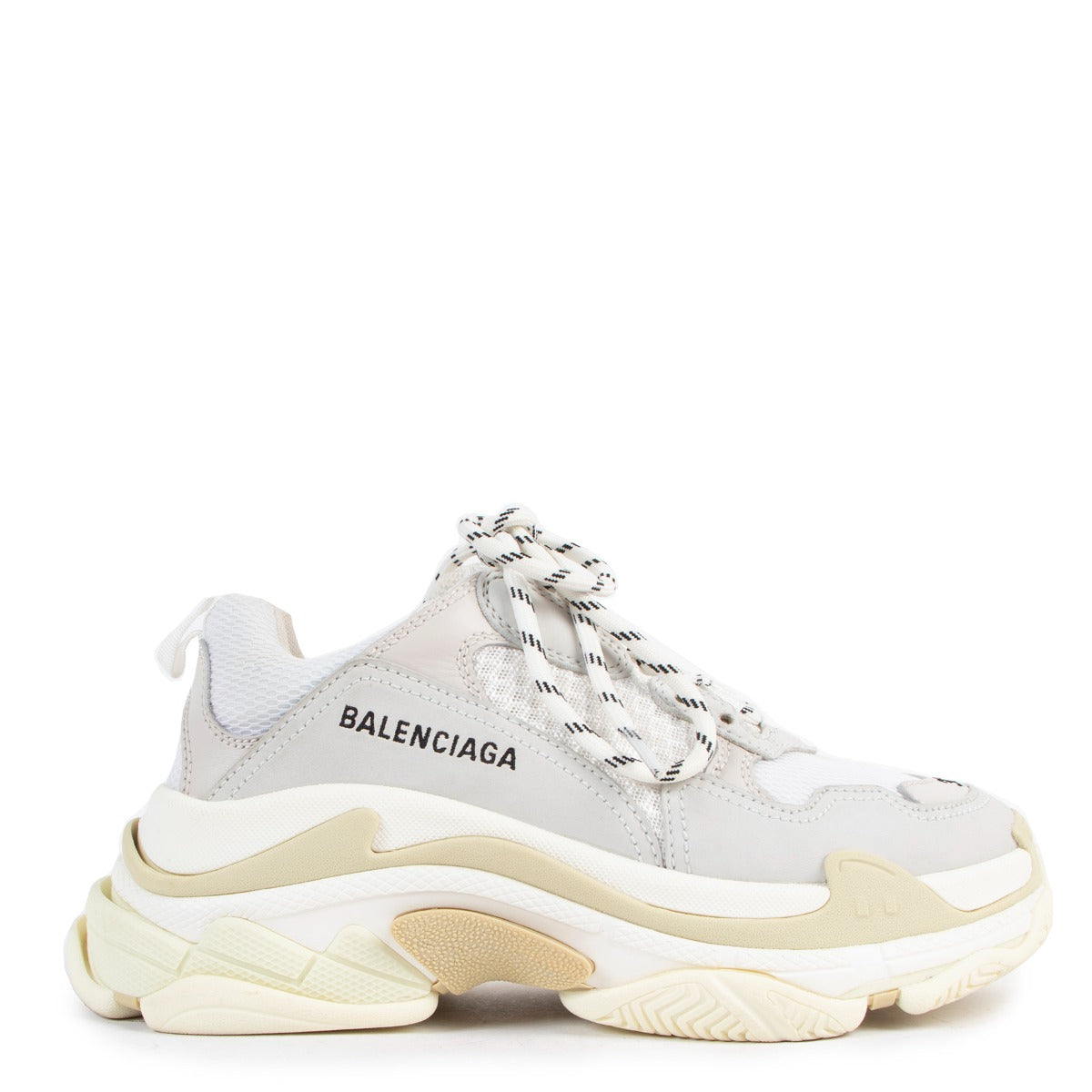 Balenciaga White Triple S Sneakers