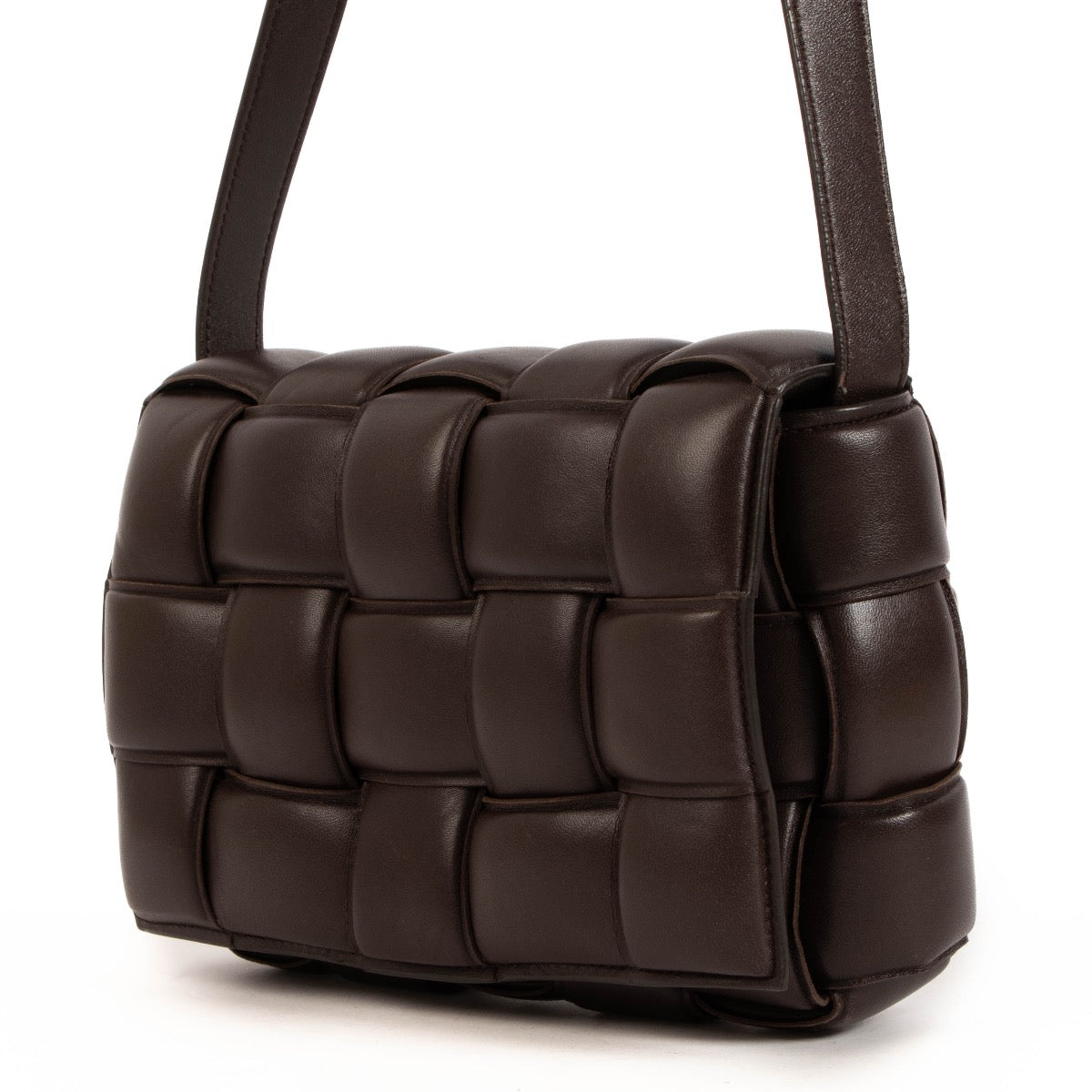Bottega Veneta Brown Padded Cassette Crossbody Bag for the best price at Labellov.