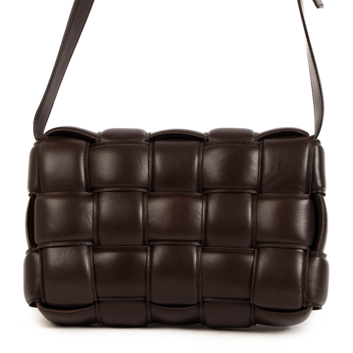 Bottega Veneta Brown Padded Cassette Crossbody Bag for the best price at Labellov.