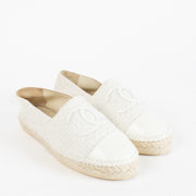 Authentic second-hand Chandel White Espadrilles Flats- Size 39 on labellov.com
