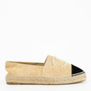 Authentic second-hand Chanel Beige Pearl Espadrilles - Size 39 on labellov.com