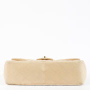 Authentic second hand Chanel Beige Lambskin Large Flap/ Jumbo Classic Bag on Labellov.com