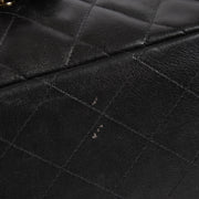 Chanel Black Maxi Classic Single Flap Bag with gold hardware at Labellov.com