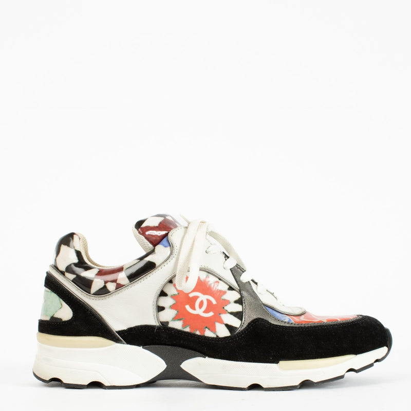 Authentic second)- hand Chanel Multicolor Sneakers - Size 38 1/2 on labellov. com