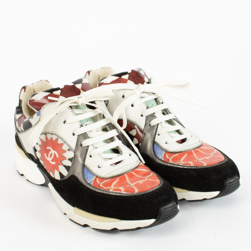 Authentic second)- hand Chanel Multicolor Sneakers - Size 38 1/2 on labellov. com
