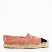 Authentic second-hand Chanel Pink Flats With Pearls - Size 39 on labellov.com