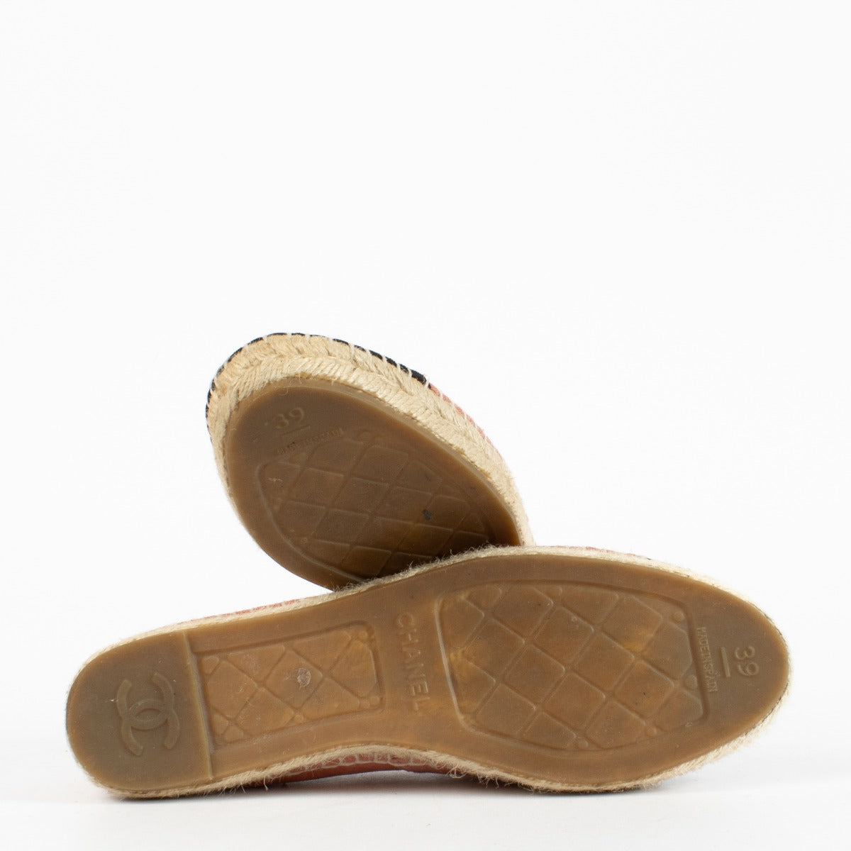 Authentic second-hand Chanel Pink Flats With Pearls - Size 39 on labellov.com