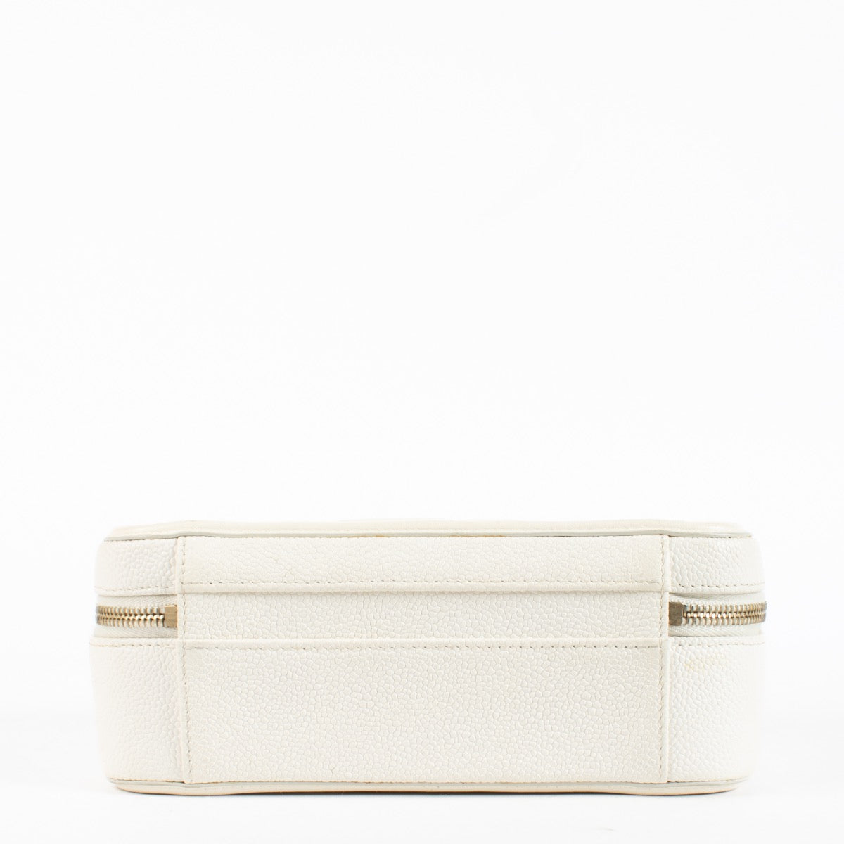 Authentic Preloved Chanel CC Filigree Matelasse Beige Caviar Vanity Case Bag on Labellov.com