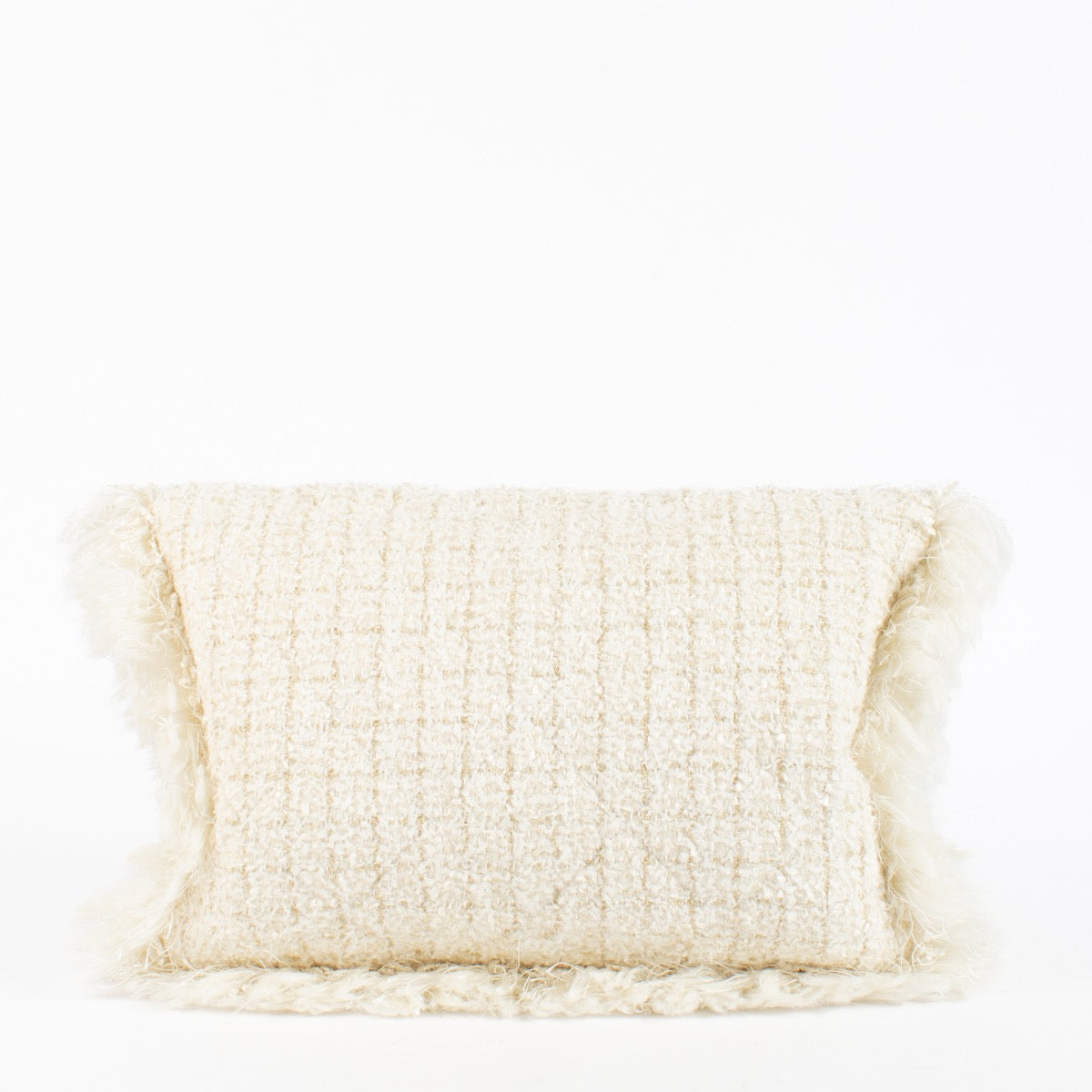 Authentic Preloved Chanel Paris-Cosmopolite Tweed Fransen Clutch Bag on labellov.com