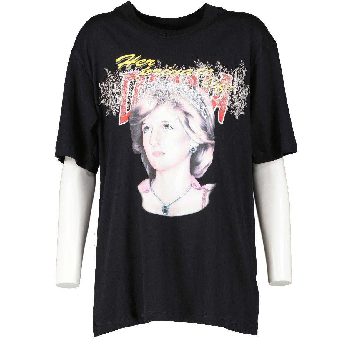 Off-White Black Princess Diana T-Shirt - Size S