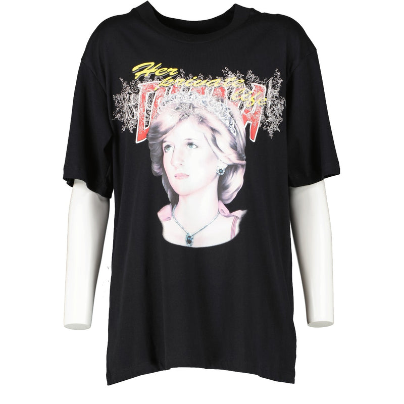 Off-White Black Princess Diana T-Shirt - Size S