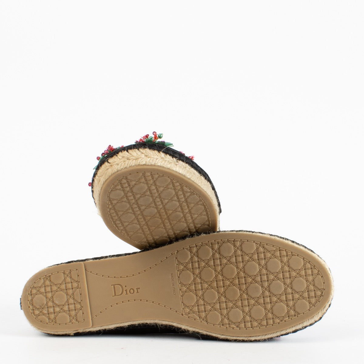 Authentic Preloved Christian Dior Black Flats - Size 38 1/2 on Labellov.com