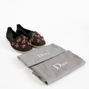 Authentic Preloved Christian Dior Black Flats - Size 38 1/2 on Labellov.com
